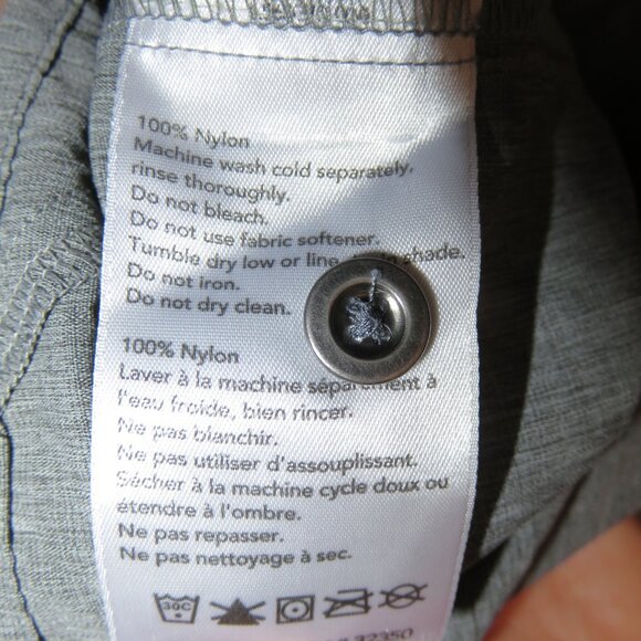 OR OUTDOOR RESEARCH WAYWARD GRAY NYLON BUTTON UP S/S SHIRT TOP MEN'S SMALL V020 - Picture 7 of 13
